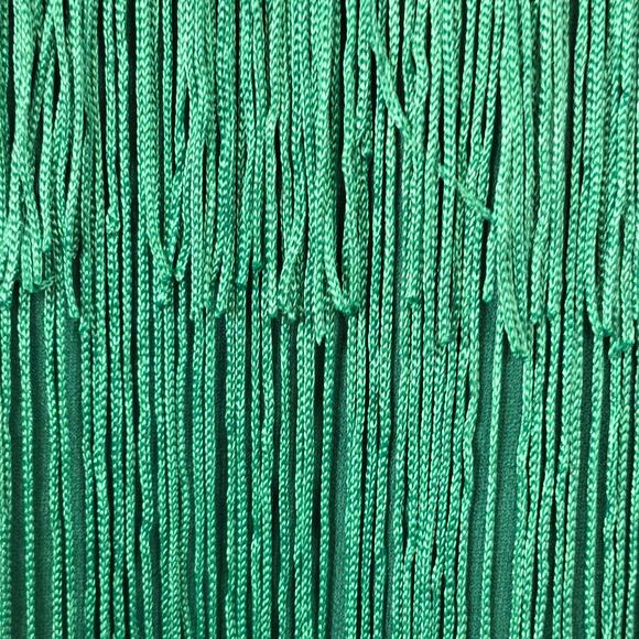 AOMEI NWT High Waist Fringe Tiered Bodycon Pencil Midi Skirt Medium/Large Green - Picture 10 of 16